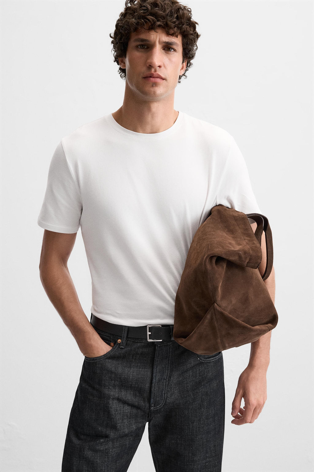 BASIC SLIM FIT T-SHIRT - Zara фото 5