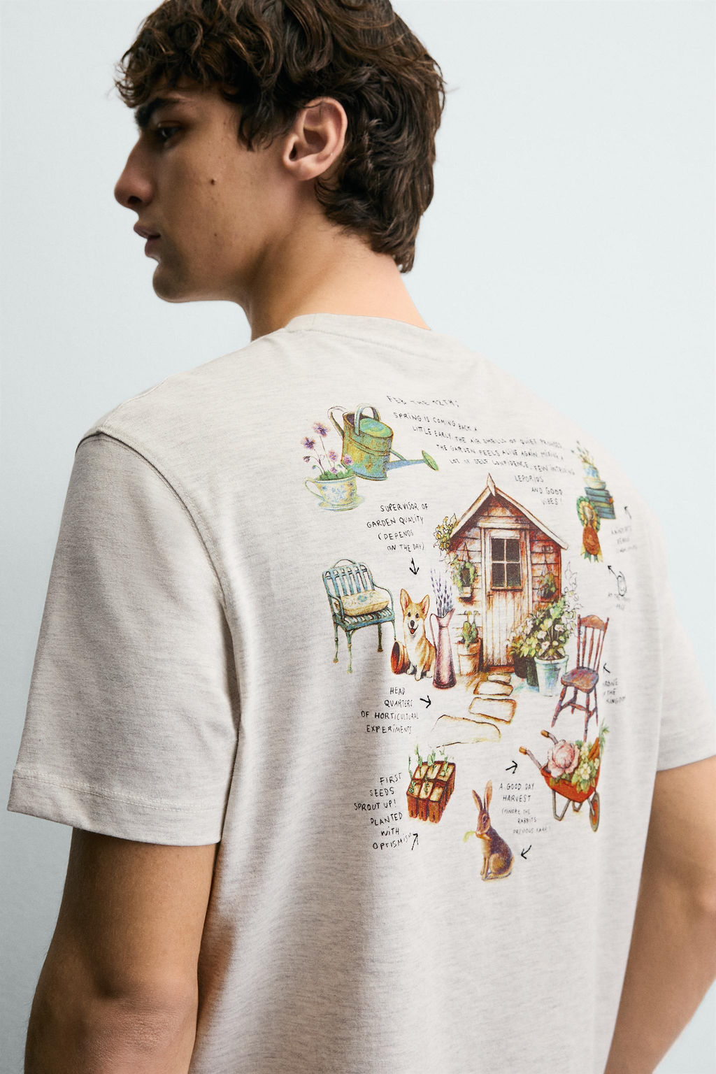 CONTRAST PRINT T-SHIRT - Zara фото 6