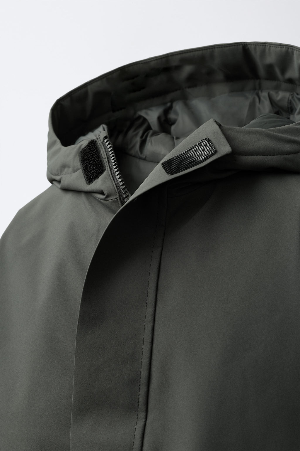 WATER-REPELLENT 50% FEATHER AND 50% DOWN PUFFER JACKET WITH LABEL