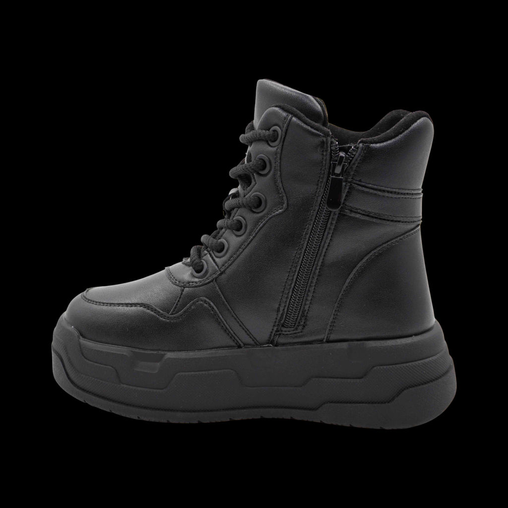 Ботинки на меху Q822-1 черные