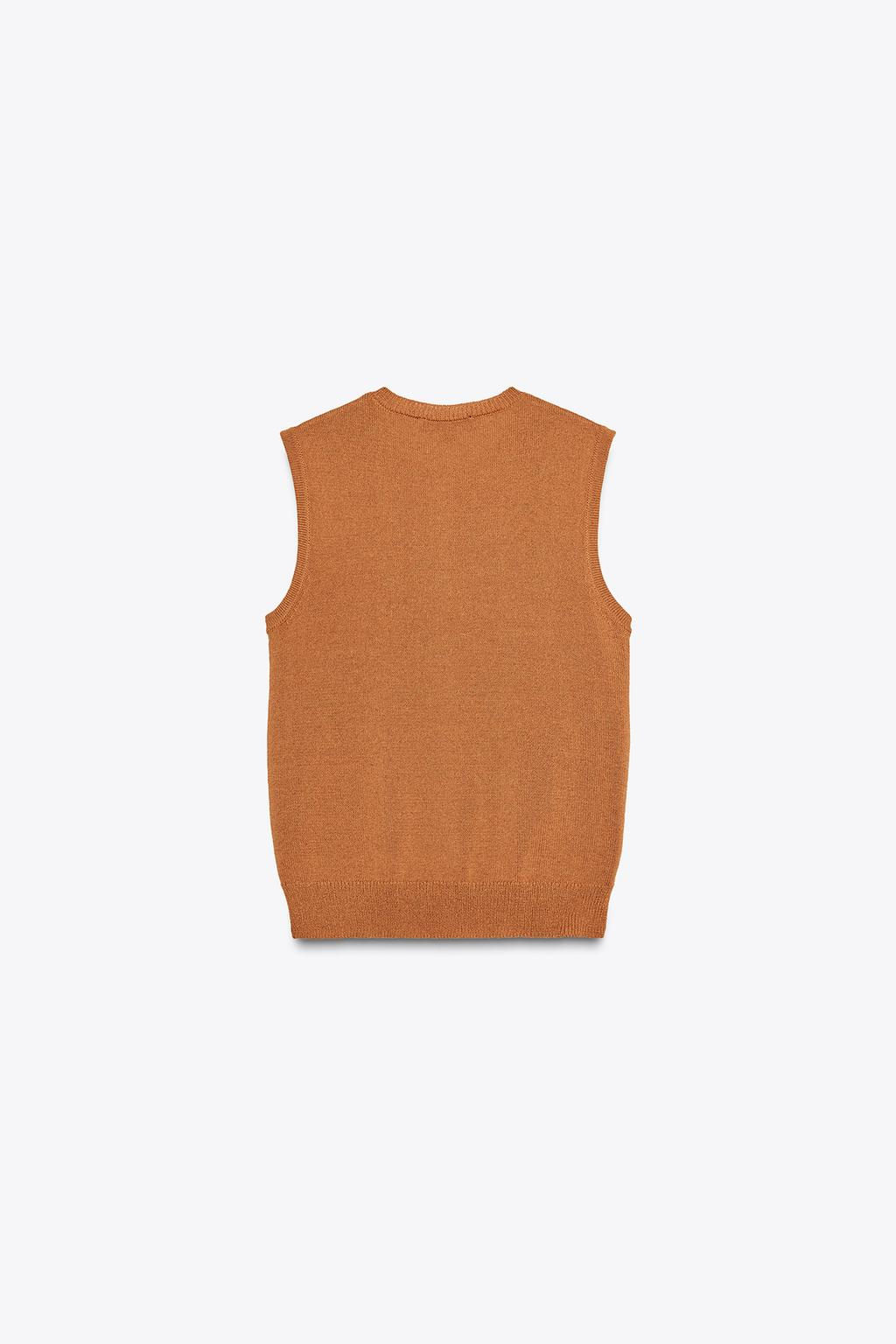 RUSTIC KNIT VEST - Zara фото 8