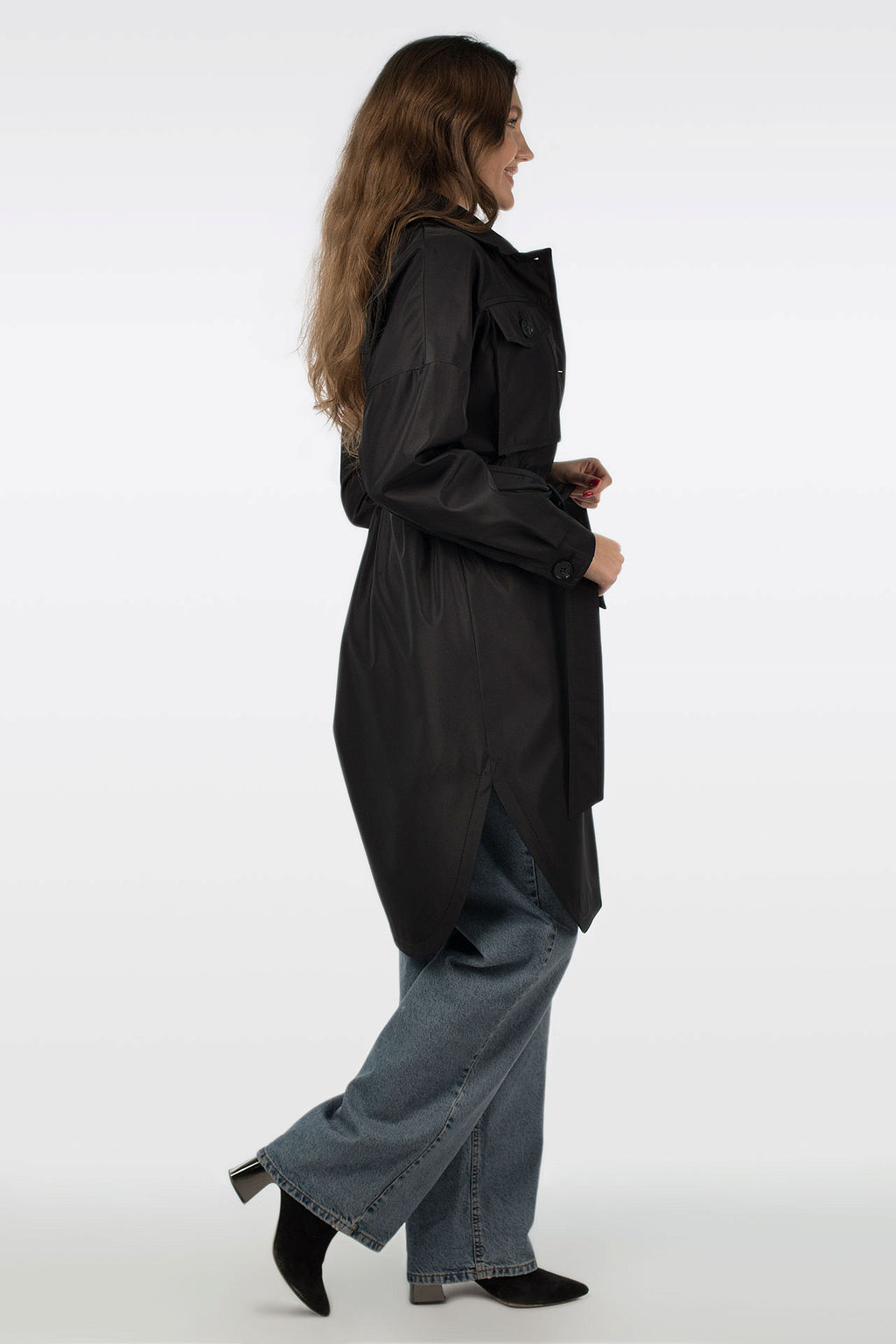 03-3206 Плащ женский (пояс) - El podio фото 12