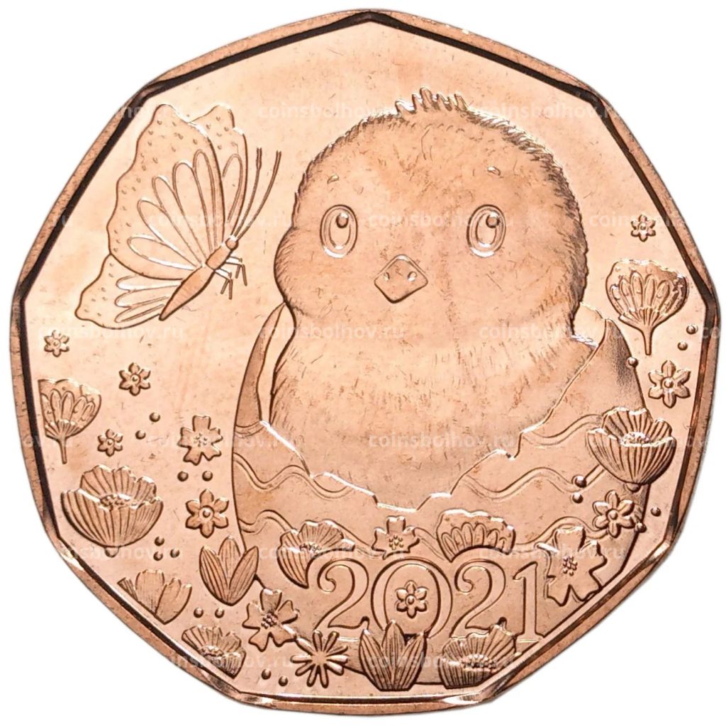 Монета 5 евро 2021 года Австрия Маленькое чудо Цыпленок