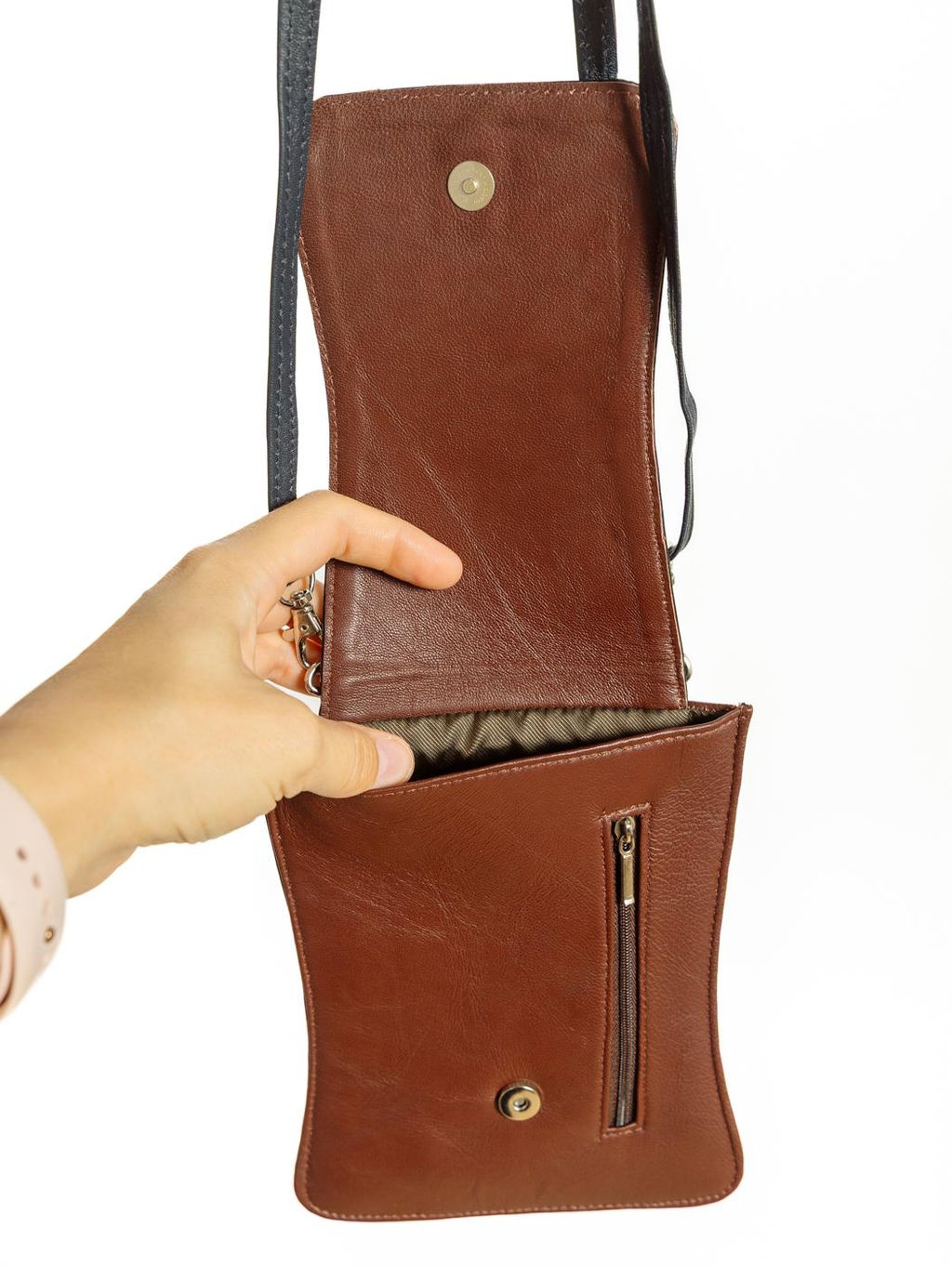 Сумка натуральная кожа через плечо №1115/39 - Ганг фото 5