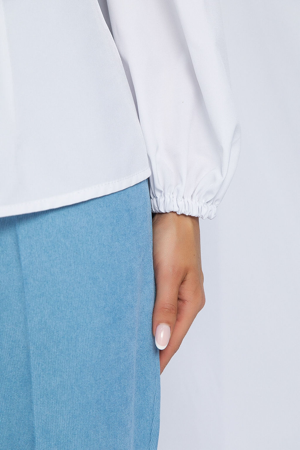 Блуза Венеция (белая) Б13014-14М - Lt collection фото 4