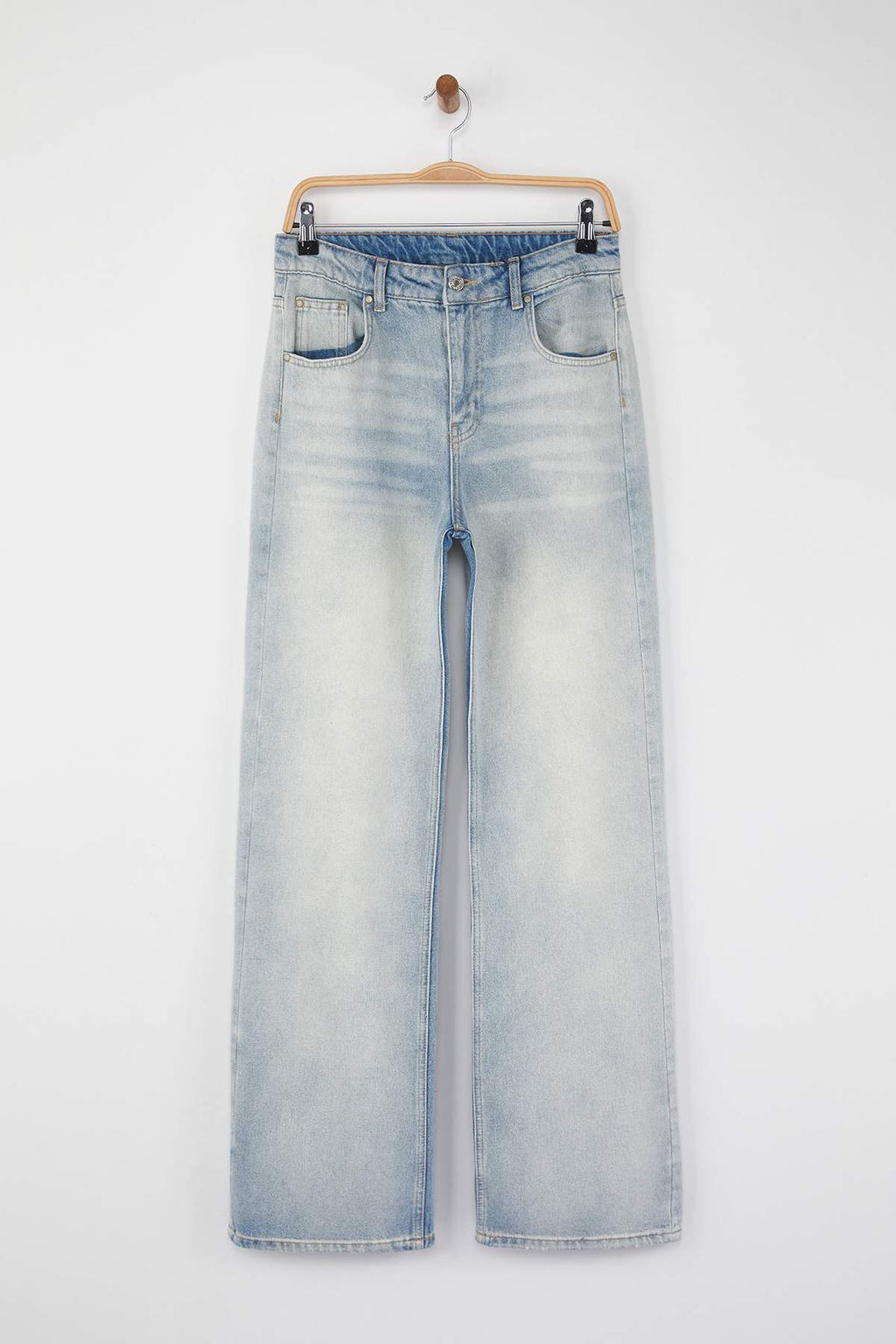 Mavi Vintage Y?kama Yuksek Bel Genis Paca Wide Leg Jeans TWOAW26JE00072 - Trendyolmilla фото 7