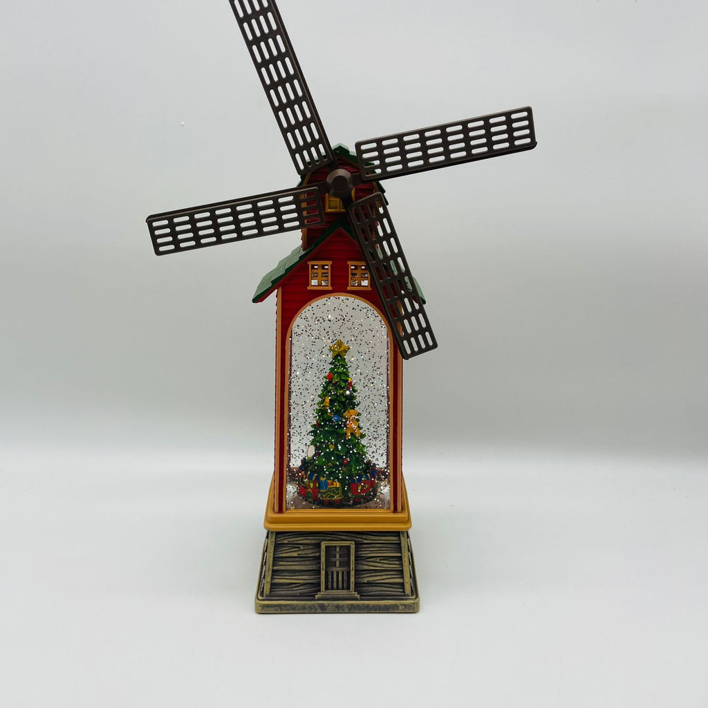 Новогодний декор Мельница стекло - Елка 28 см (арт. WDL-23023B) - Ип лебедев о.ю фото 5