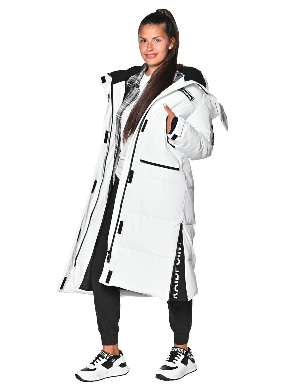Пальто B-8910 Белый - Snow headquarter фото 6
