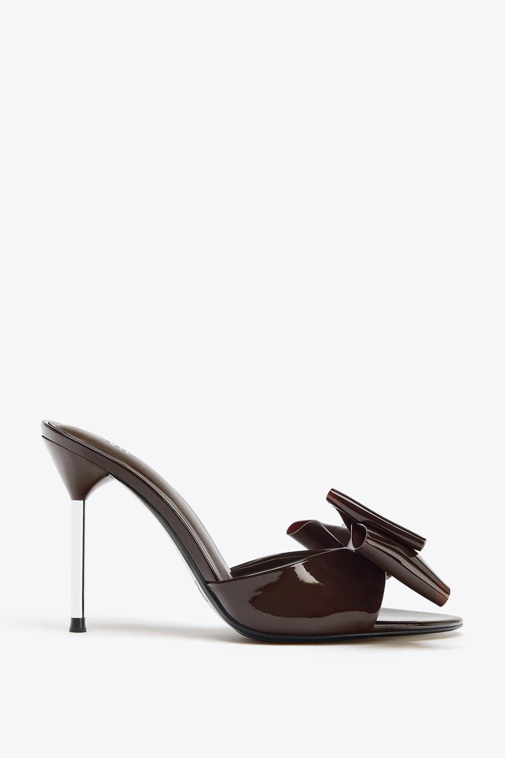 BOW HEELED SANDALS - Zara фото 3