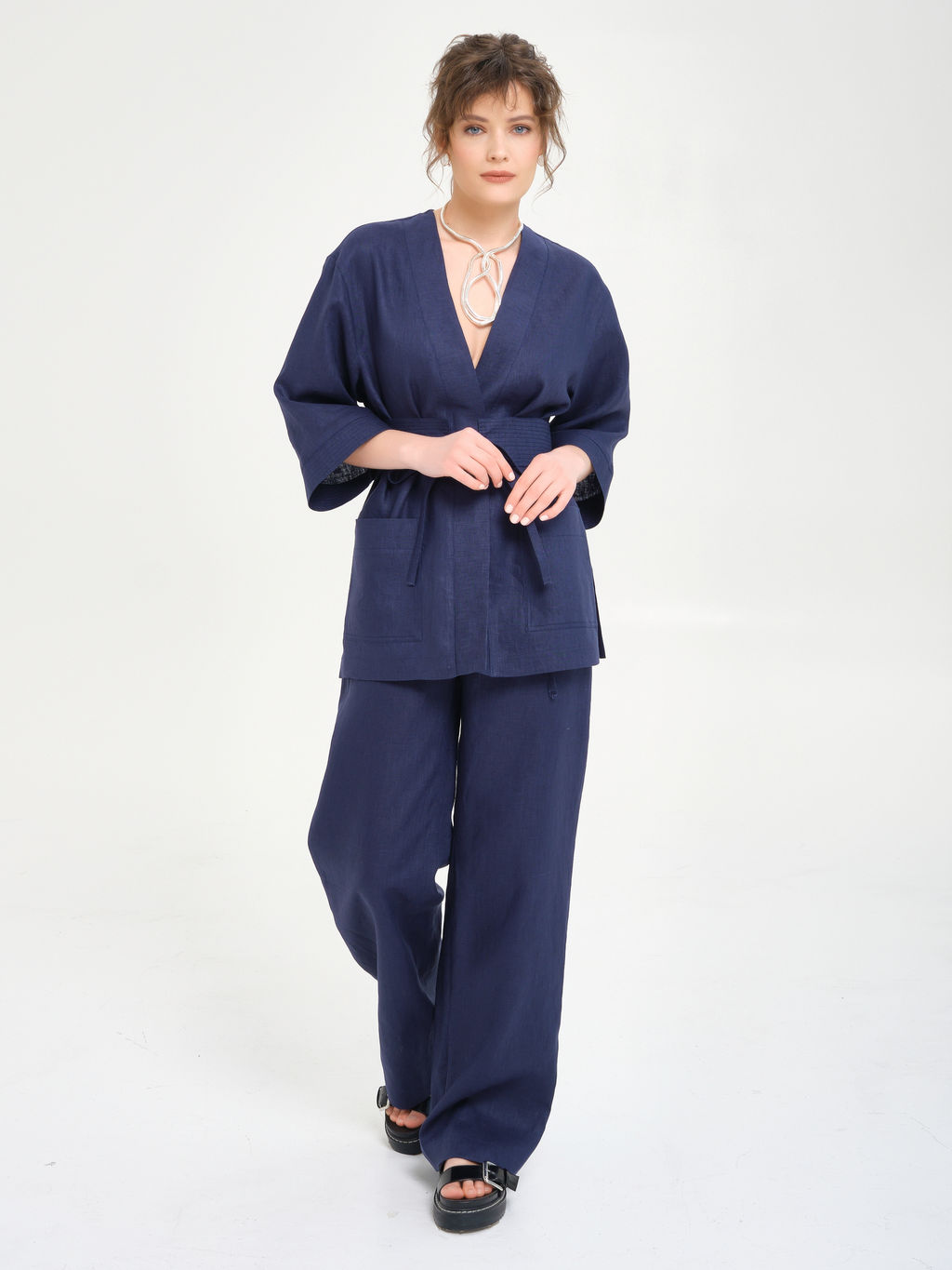 Брюки изо льна