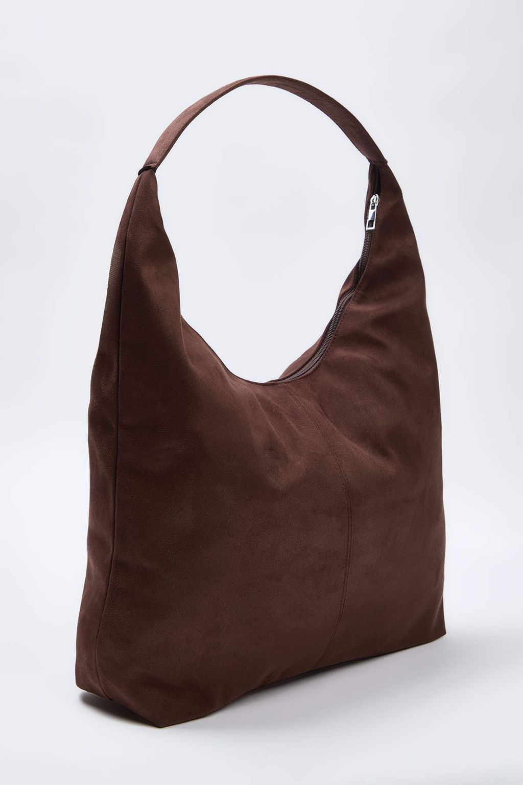 Ac?k Kahverengi Suet Buyuk Maxi Tote Kad?n Omuz Cantas? TAKAW26OC00045