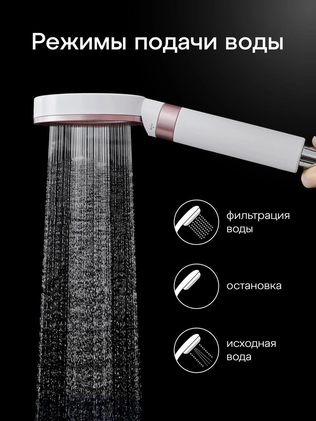 Лейка с фильтром (в комплекте) Orchid бело-розовая, Аквафор  фото 4