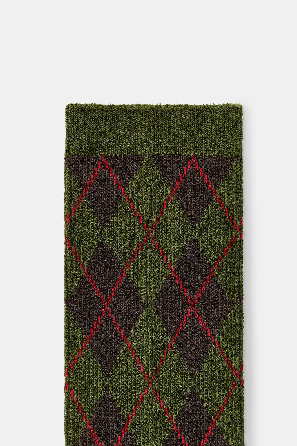 DIAMOND COTTON BLEND SOCKS - Zara фото 6