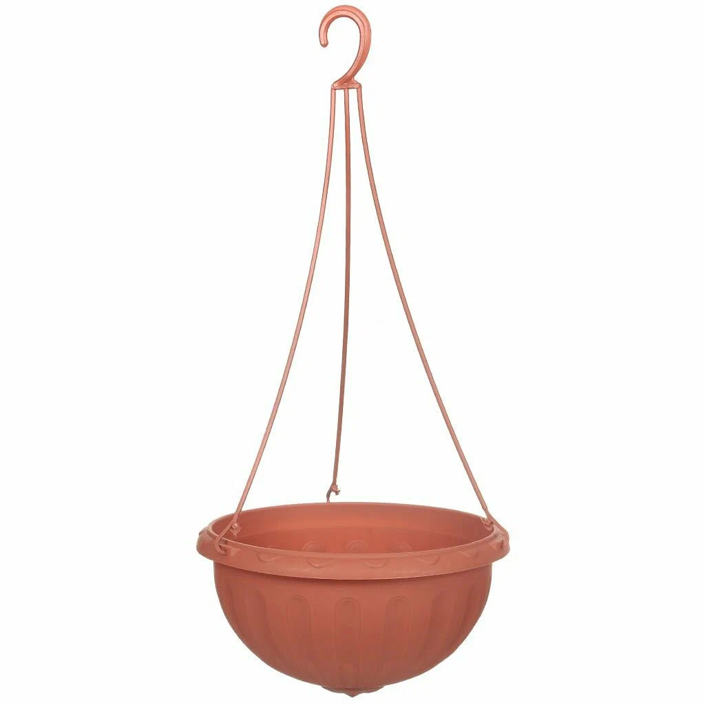 Горшок-кашпо Джулия 3,5л подвесной (коричневый) М1608 - Альтернатива фото 3