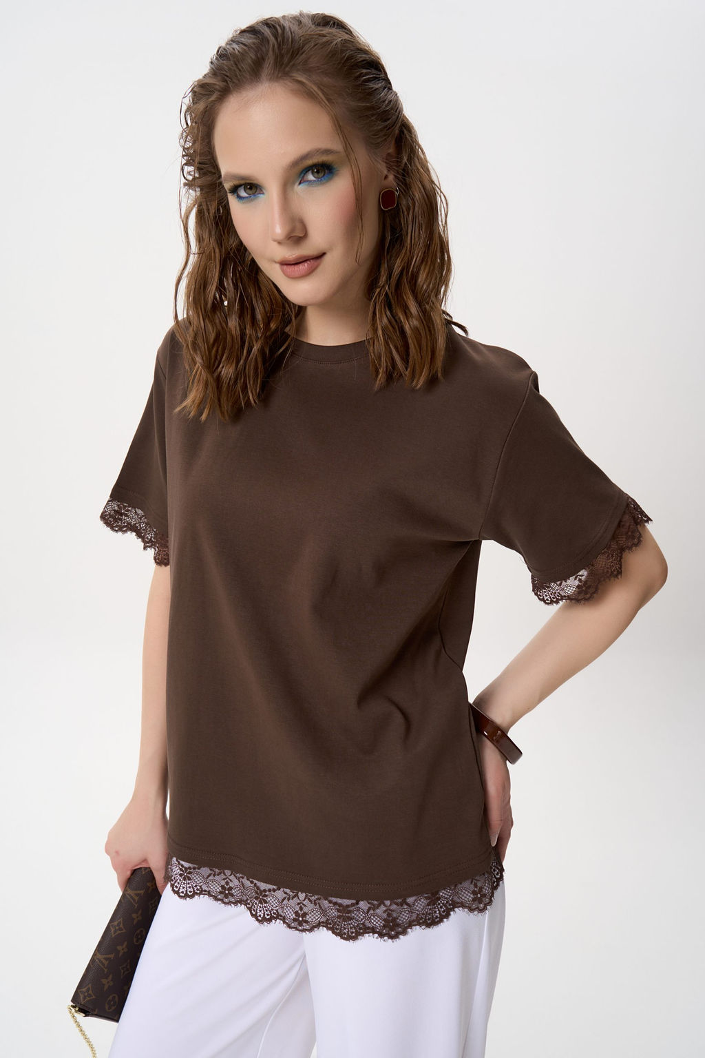 Футболка Бэль (шоколадный) - Эльза фото 14