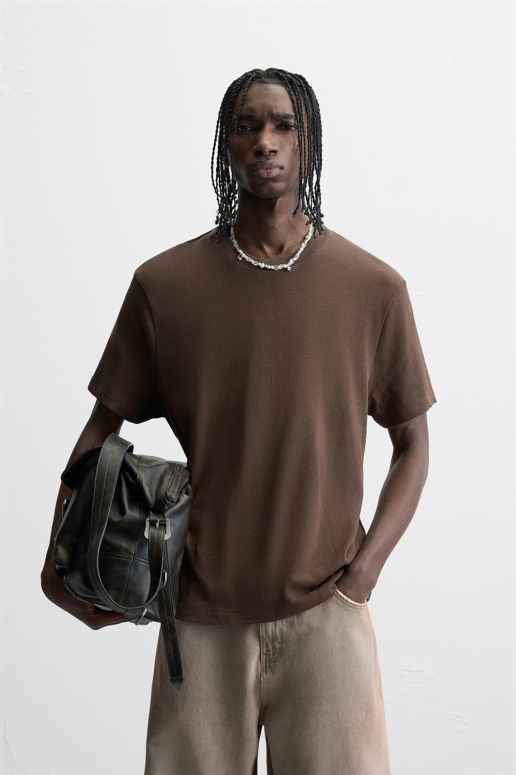 BASIC KNIT T-SHIRT - Zara фото 35