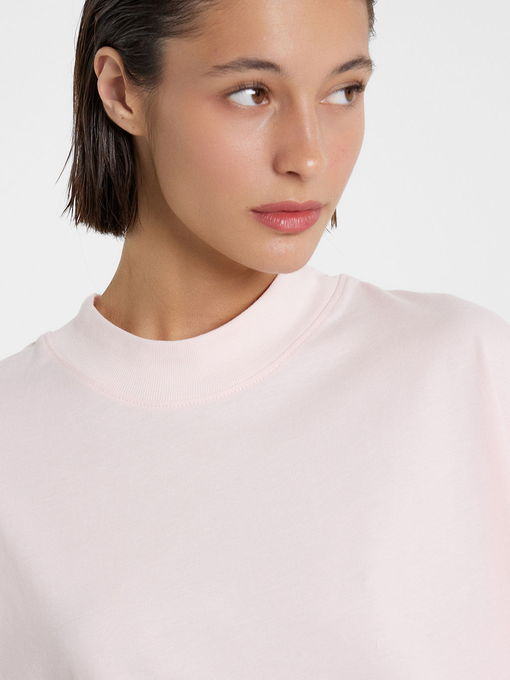 Футболка женская светло-розовая с печатью св.розовый +печать1 112874 - Mark formelle фото 5