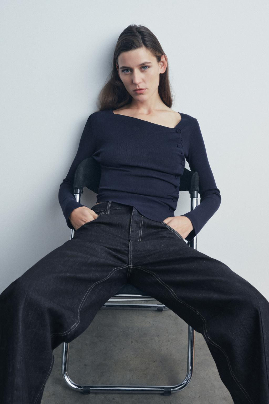 GATHERED KNIT TOP - Zara фото 13