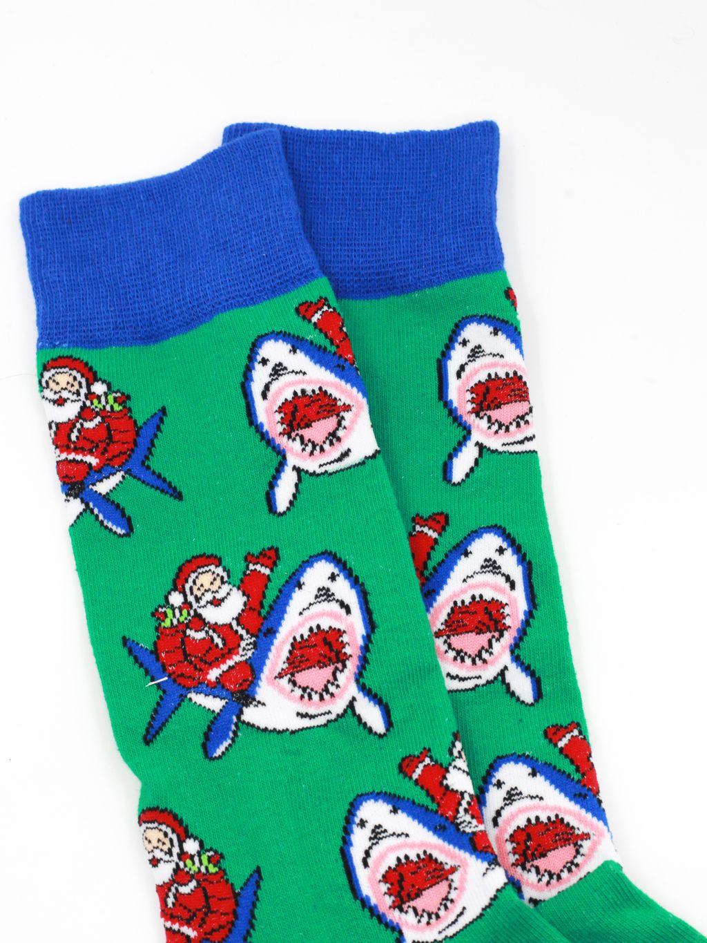 Носки НГ р.40-45 Санта на Акуле - Krumpy фото 3