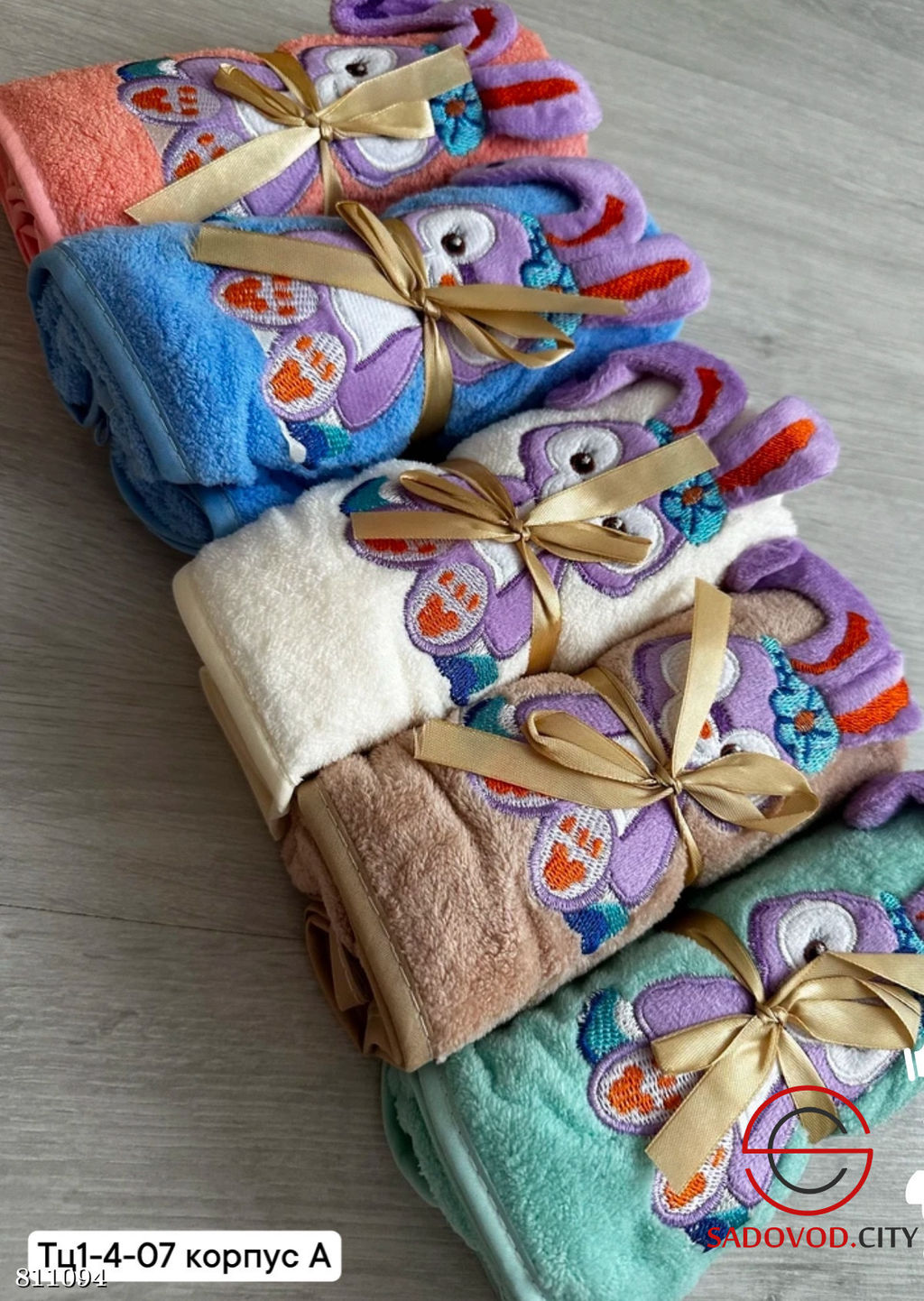 Набор полотенец 5 шт с рисунком