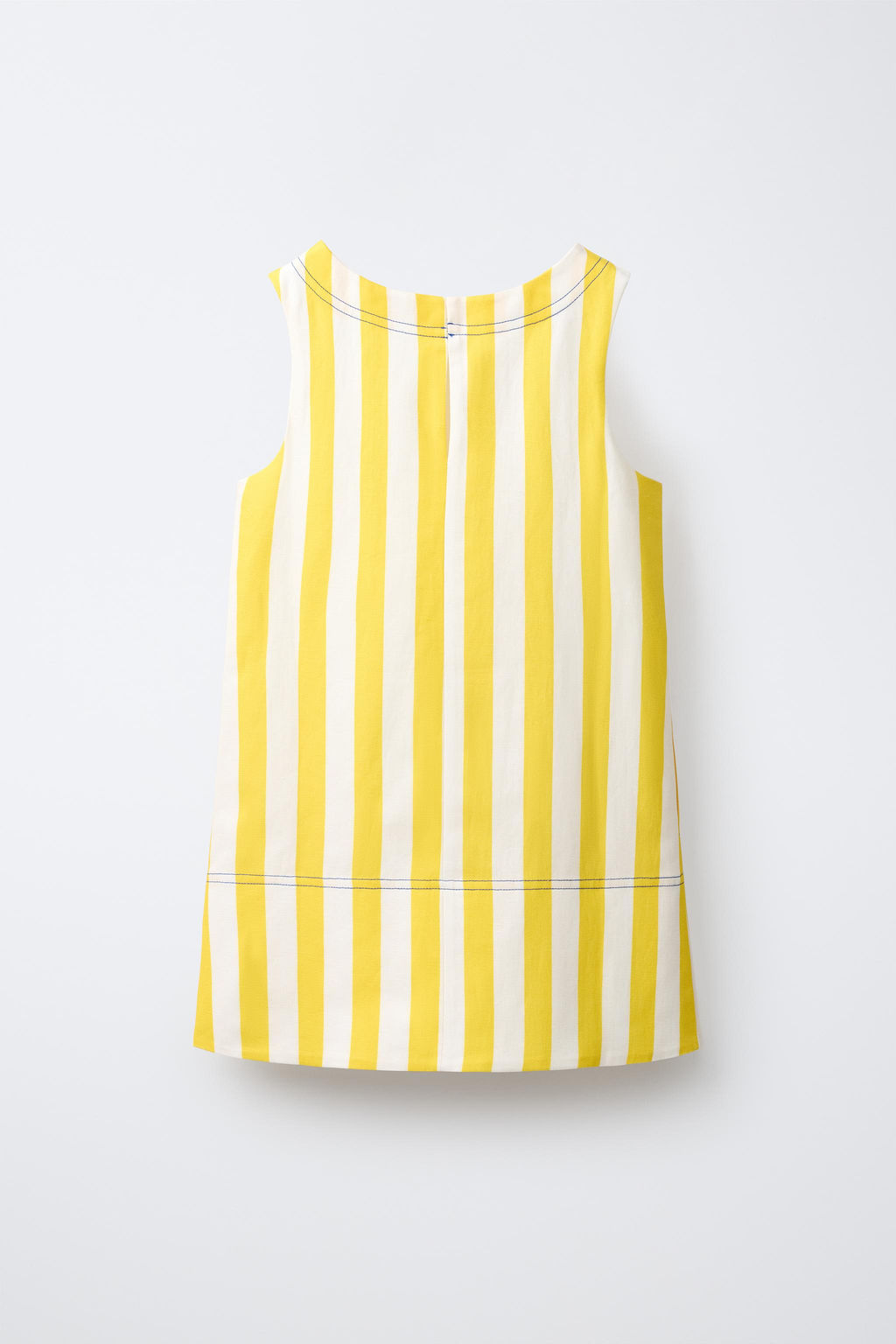 VESTIDO RAYAS PESPUNTES CONTRASTE / Estampado - Zara фото 4