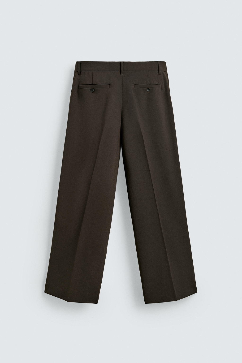 PANTAL?N WIDE FIT PLIEGUES / Marr?n - Zara фото 8