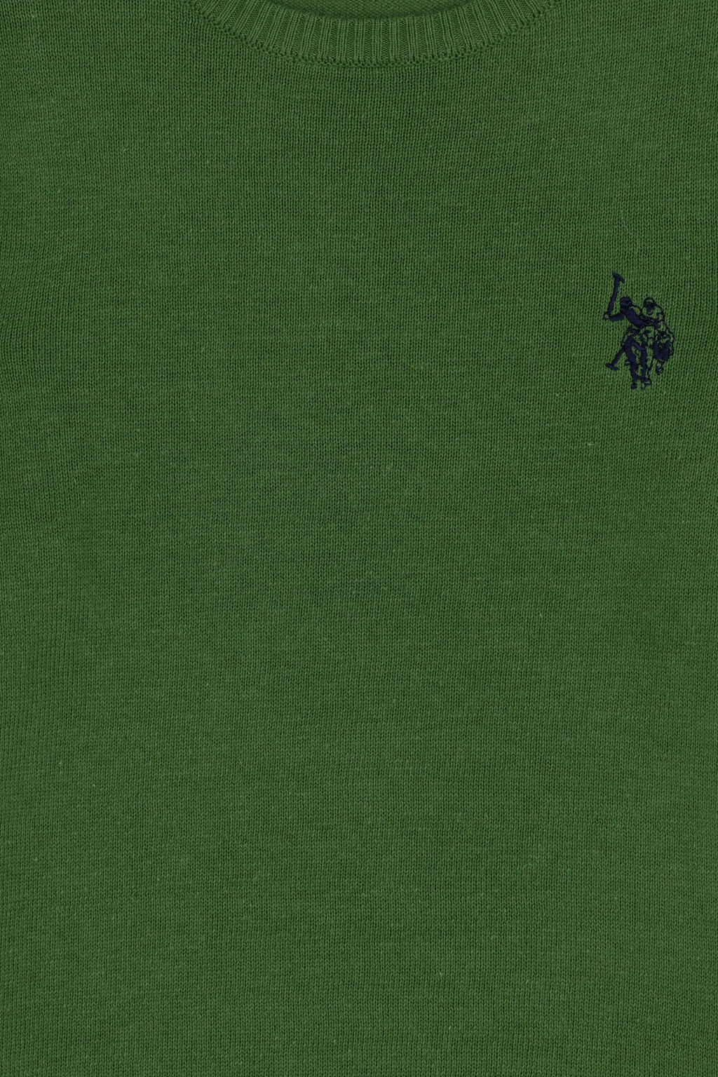 Зеленый базовый свитер для мальчика Неожиданная скидка в корзине - U.s. polo assn фото 3