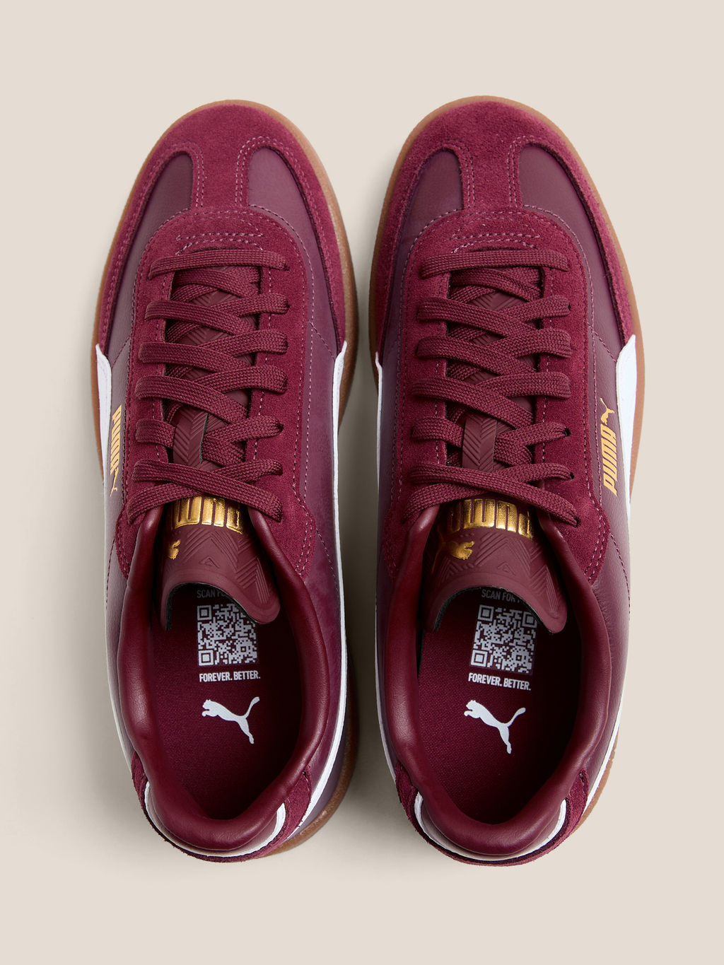 Женские кеды PUMA Puma Club II Era Артикул 4587795, бордовый