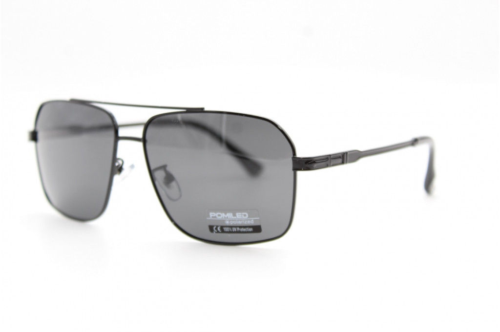 Солнцезащитные очки POMILED (Polarized) 08220 61-15-137 С9-08 черные
