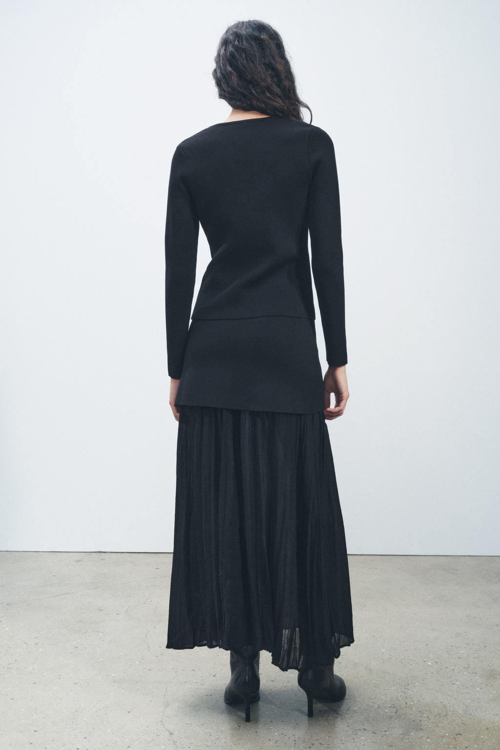 ASYMMETRIC KNIT CARDIGAN - Zara фото 5