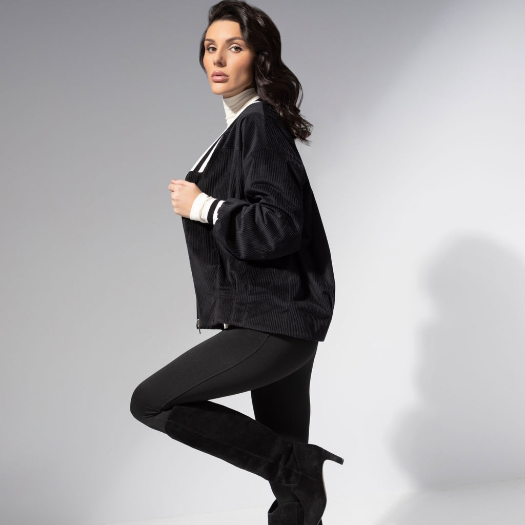 Бомбер из вельвета на подкладе, Модная стратегия - Charutti фото 4