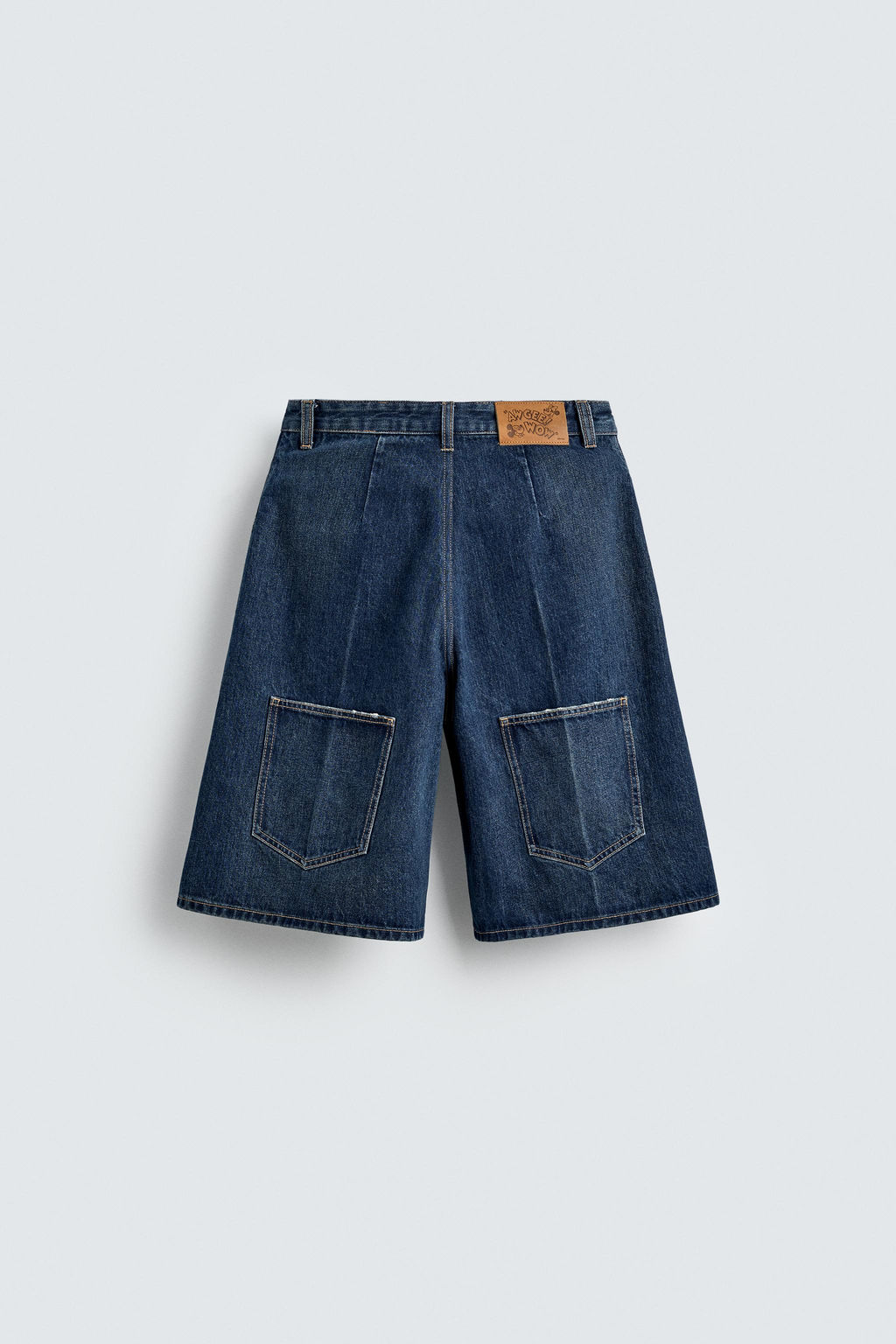 DENIM JORTS BERMUDA SHORTS HARRY LAMBERT FOR ZARA X DISNEY фото 3