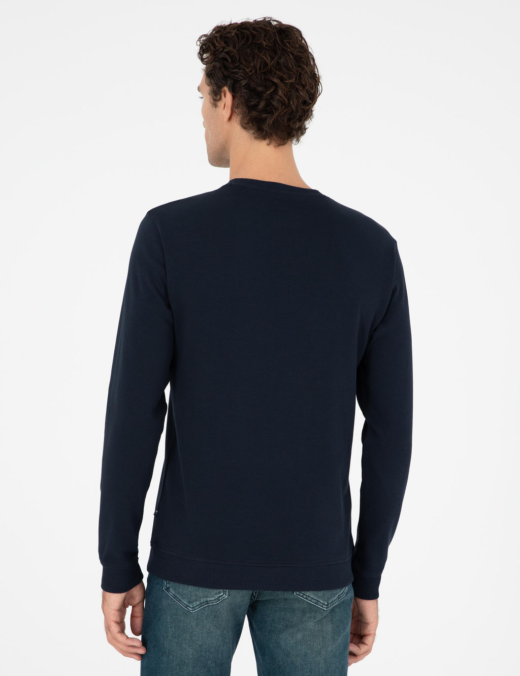Темно-синий свитшот стандартного кроя - Cacharel фото 5