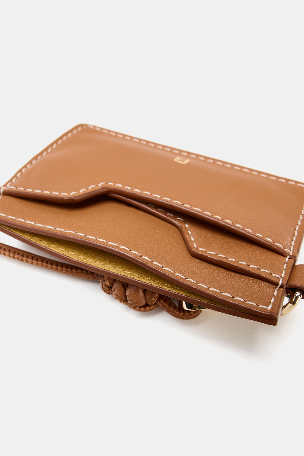CARTERA TARJETERO PIEL / Marr?n - Zara фото 4