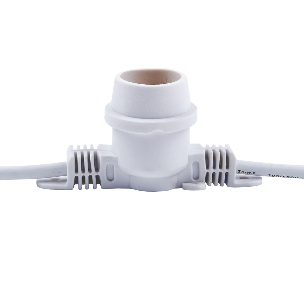 UDL-K110 40/E27/10M IP65 WHITE BELT-LIGHT Гирлянда Белт-лайт, 10м + 1,5м сетевой шнур. 40 патронов E27, шаг 25см. Белая. TM Uniel