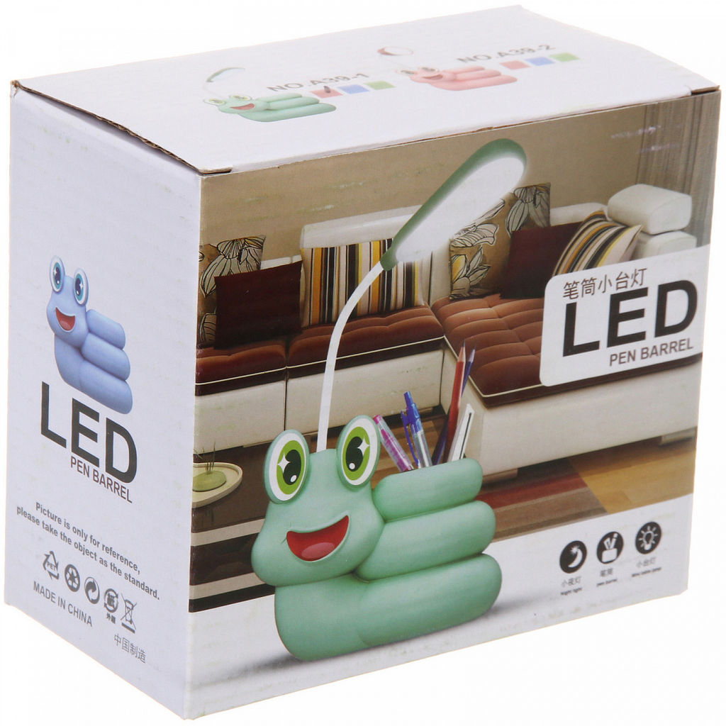 Цена за 2 шт. Настольная лампа "Sweet - Улиточка" 30*12*7 см LED с подстаканником, USB 0.6-3W, Розовый