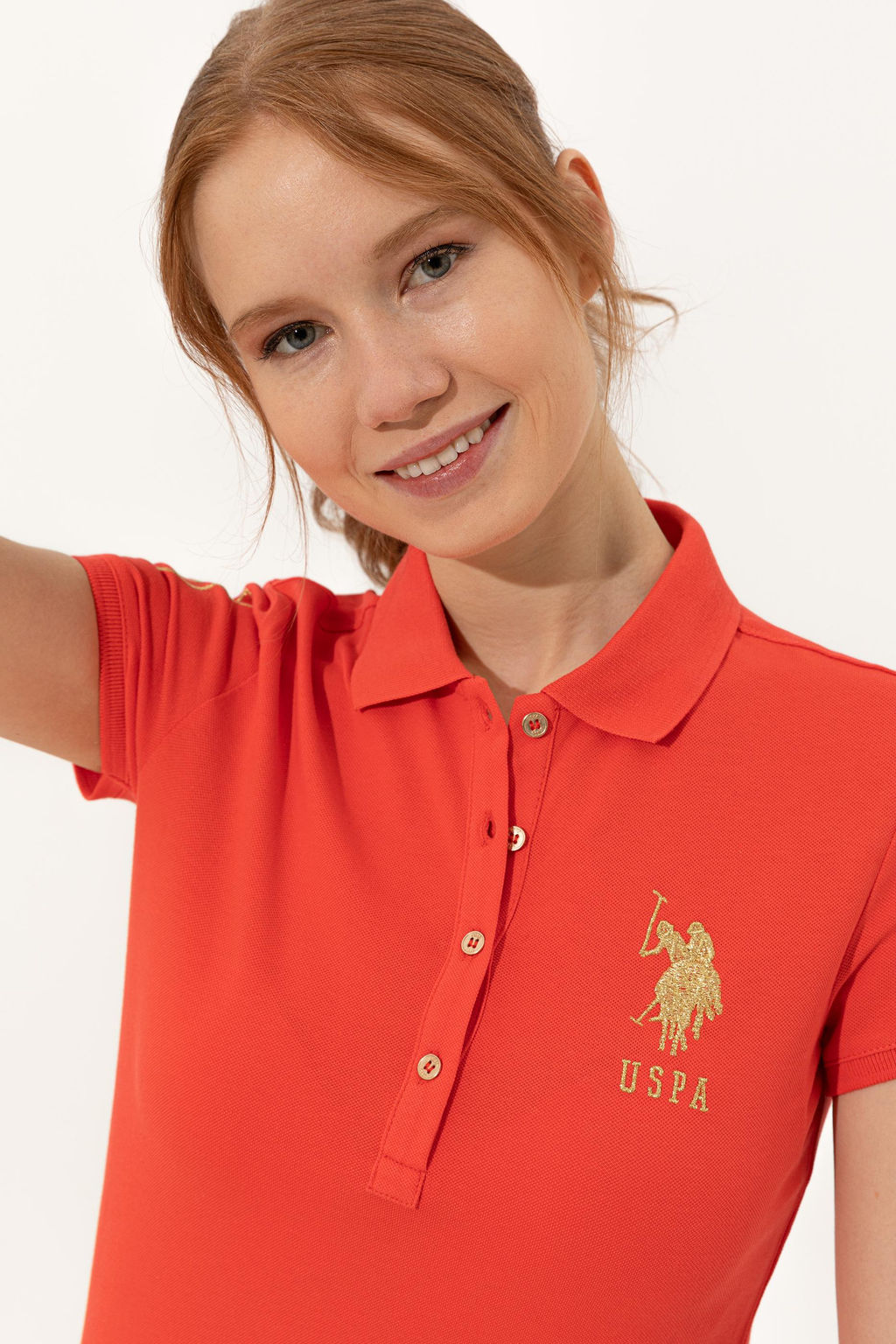 Женское красное трикотажное платье Неожиданная скидка в корзине - U.s. polo assn фото 2