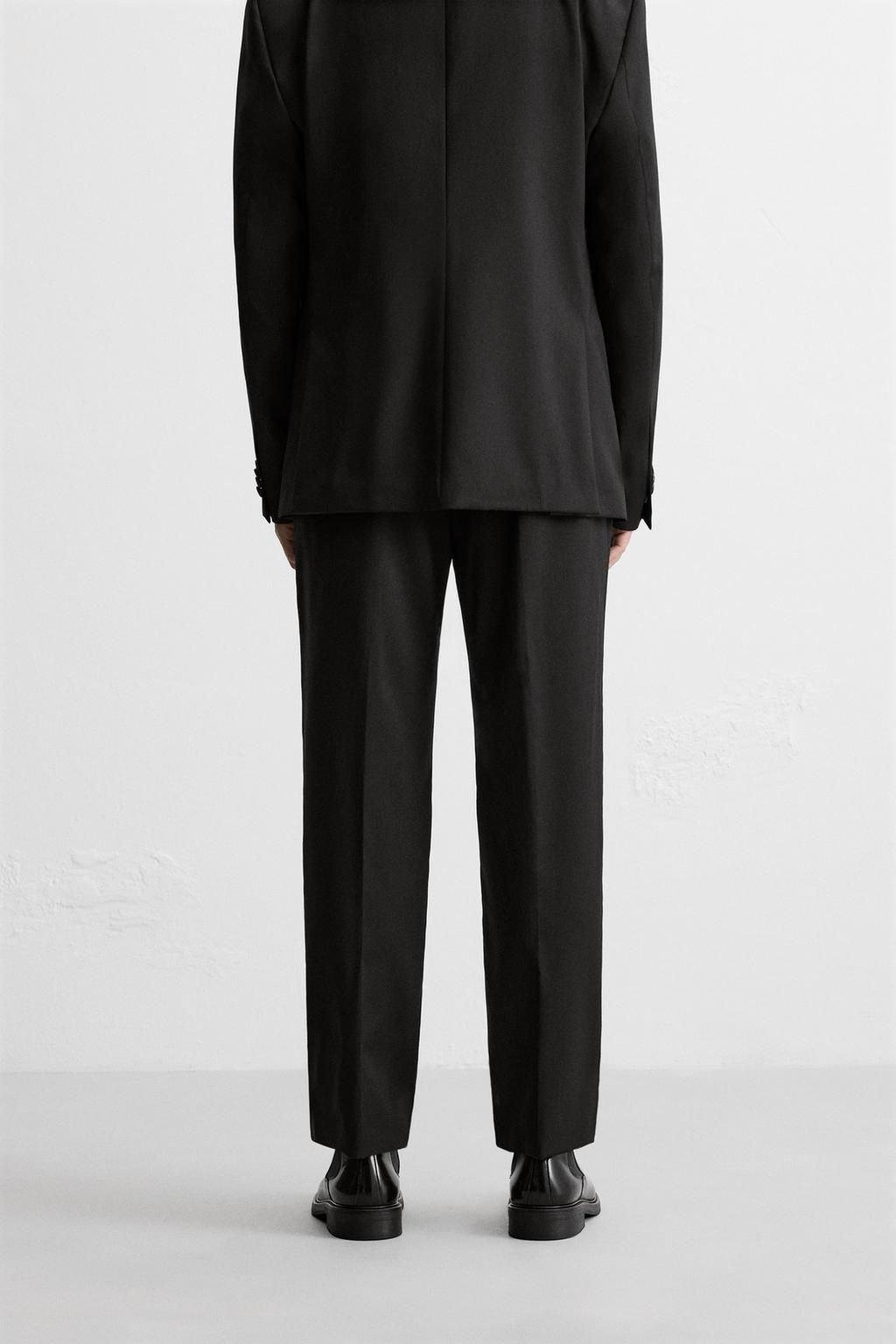 100% WOOL SUIT TROUSERS - Zara фото 3