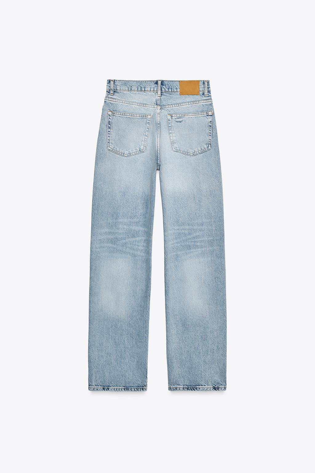 ZW COLLECTION HIGH-WAIST SLIM FIT RIPPED JEANS - Zara фото 7