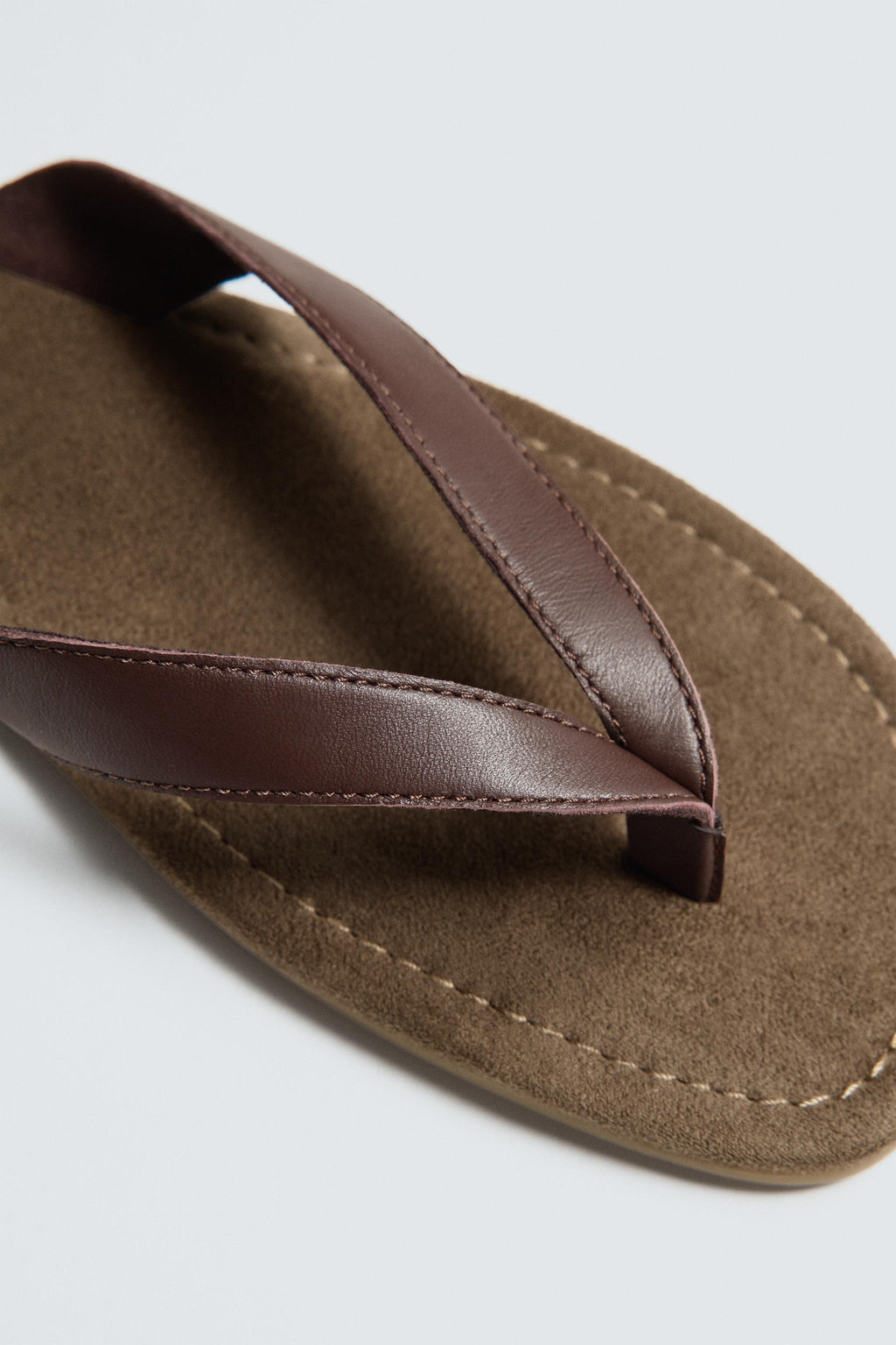 SANDALIA TIRAS PIEL / Marr?n - Zara фото 3