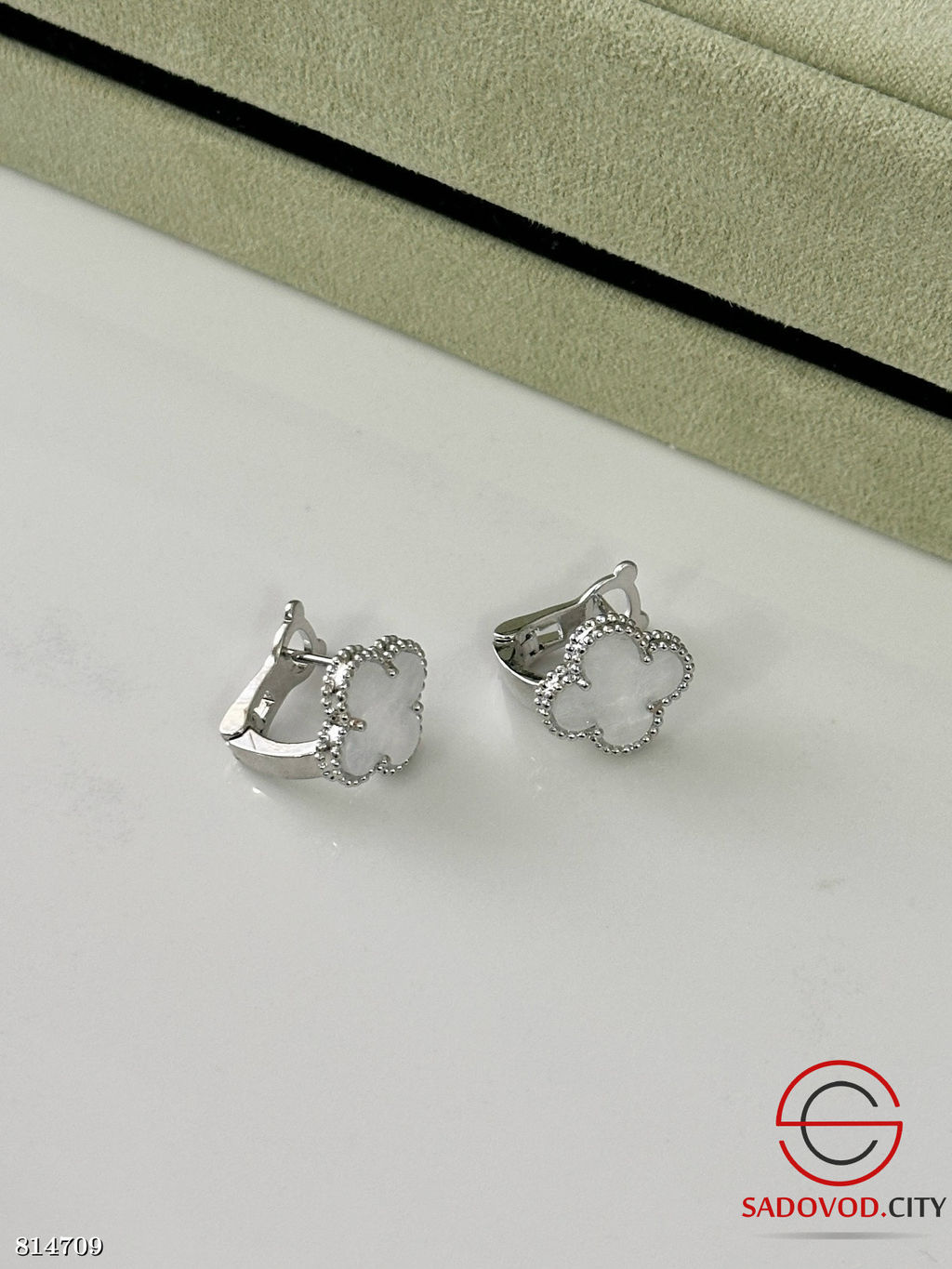 Серьги ван клиф с английской застежкой