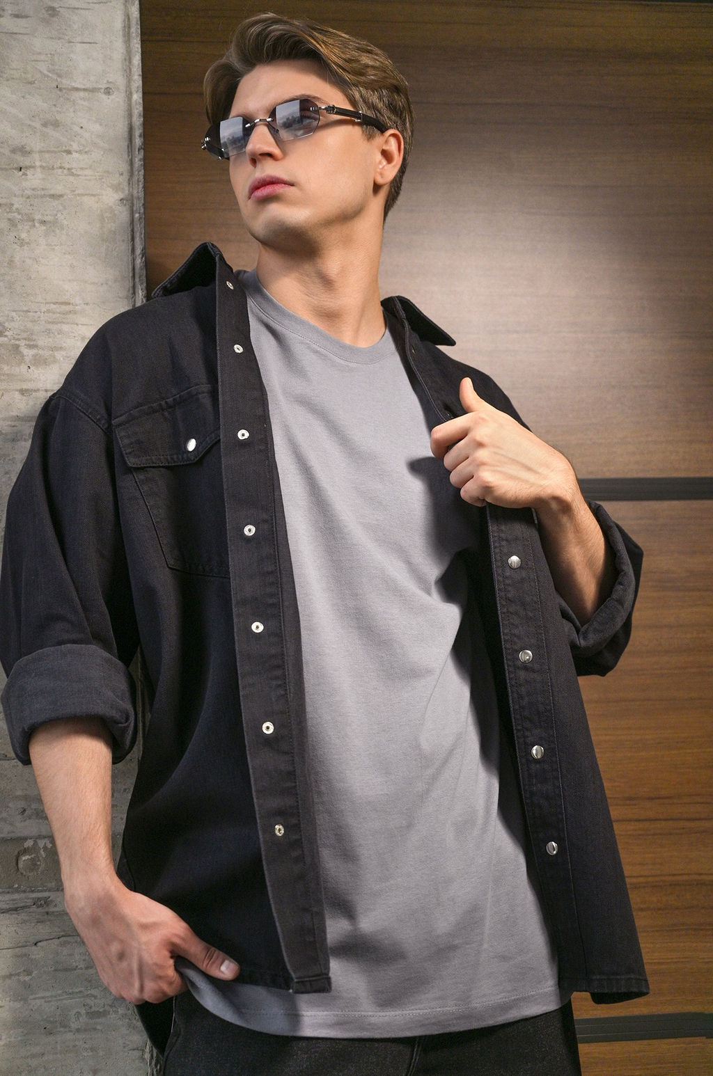 Мужская базовая футболка из хлопка 3 шт. Happyfox