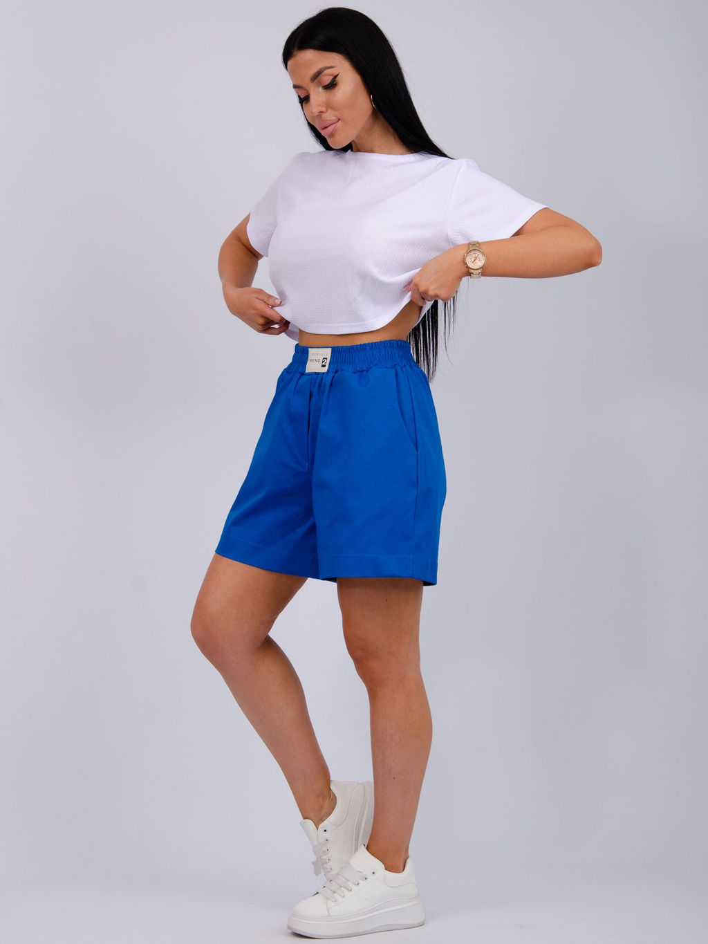 Шорты Сати, сатин хлопок 97% - Малина фото 42