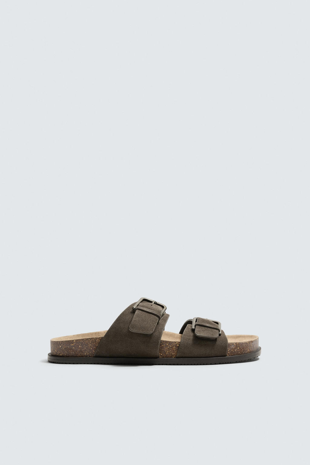 SANDALIA PIEL TIRAS / Gris Topo - Zara фото 4