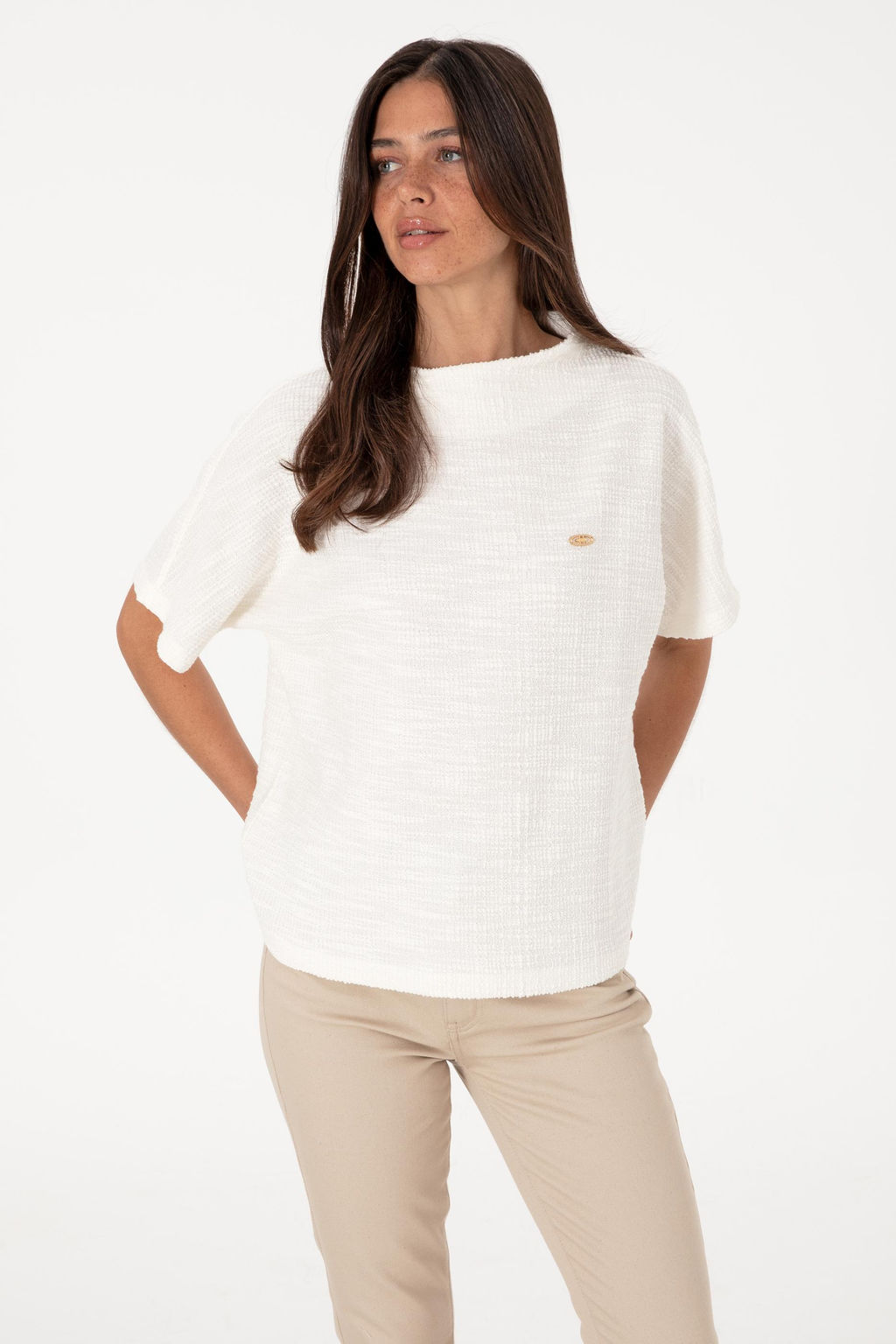 Kad_n Ekru Ti__rt Sepette S_rpriz _ndirim - U.s. polo assn фото 3