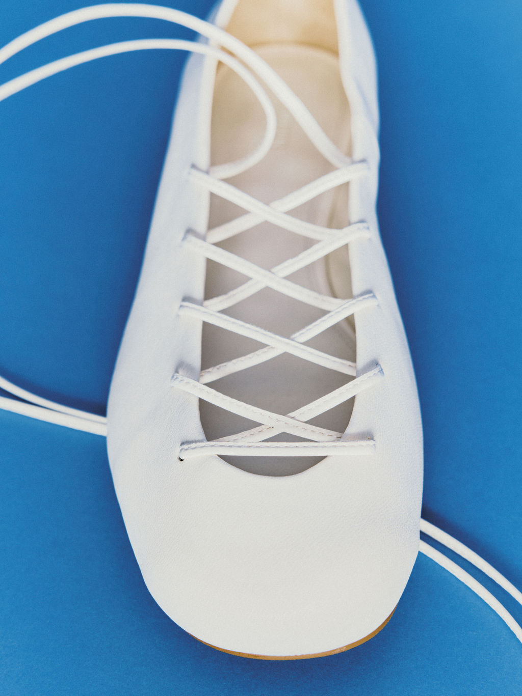 Bailarinas de piel con cordones - H&m фото 5