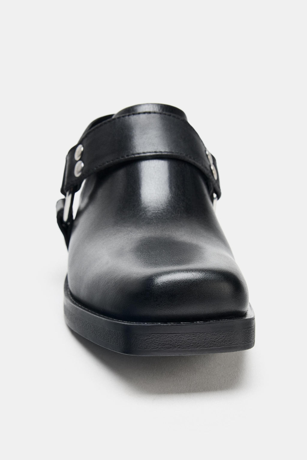 LEATHER BIKER CLOGS - Zara фото 18