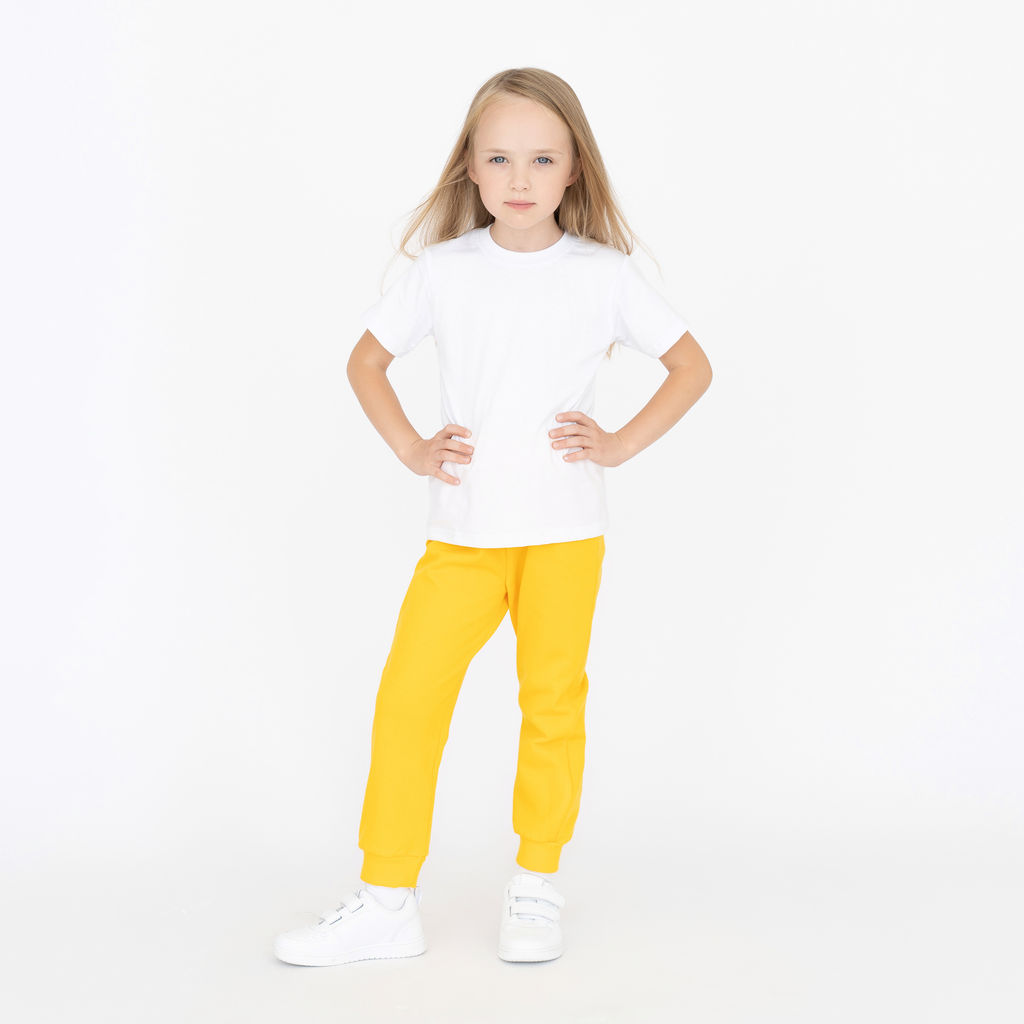 Брюки детские желтые