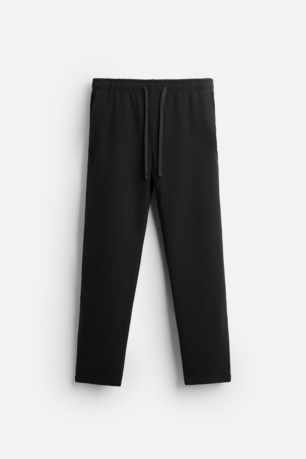 COMFORT FIT JOGGER WAIST TROUSERS - Zara фото 14