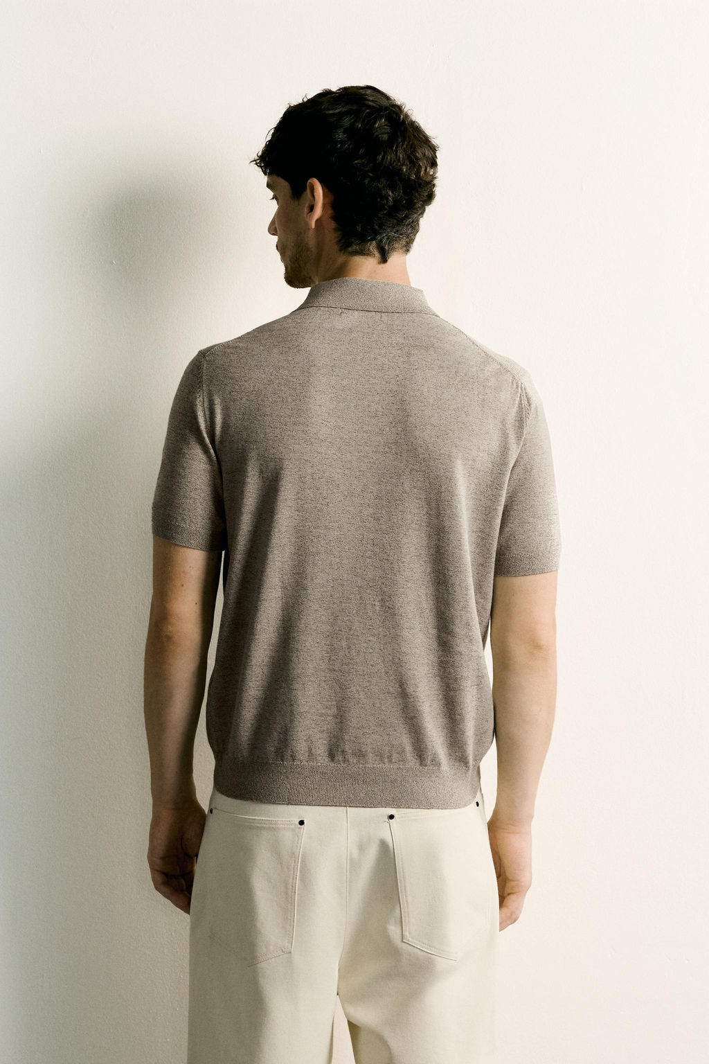 POLO PUNTO REGULAR FIT CREMALLERA / Crudo / Vigor?